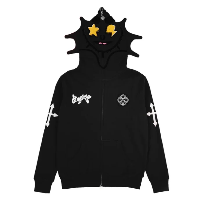 Glo Gang Full Zip Hoodie (Black)