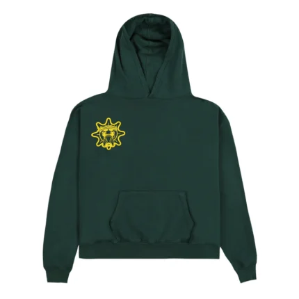Glo Gang Sun Font Hoodie (Forest Green)