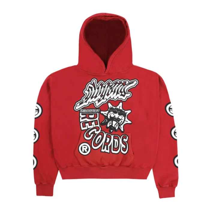 Glo Records Hoodie (Red)