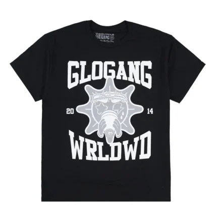 Glo Gang Worldwide Tee Black and White